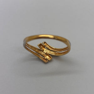 Bague en Or Jaune et Or Blanc 18 Carats - Taille 55