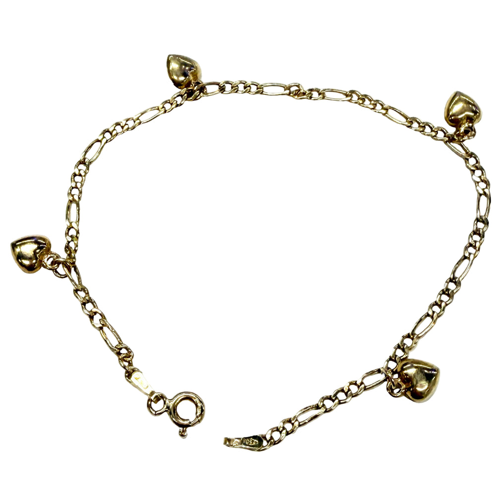 Bracelet Breloque Or Jaune 18k Poids-2.15 Grs