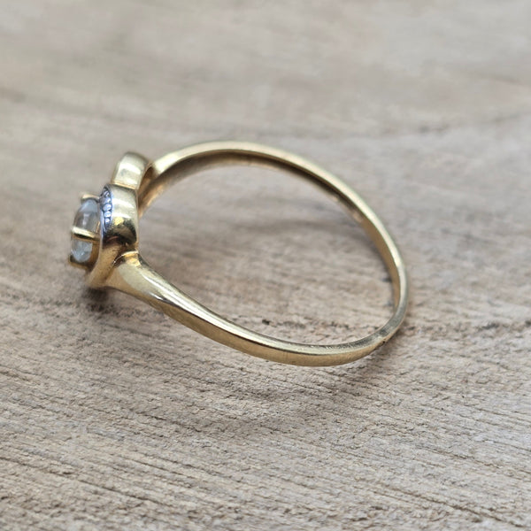 Bague Solitaire Or Jaune 18 Carats - T 55