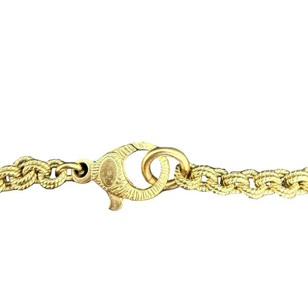 Collier Sautoir Chanel CC en dorure - 57.60 G