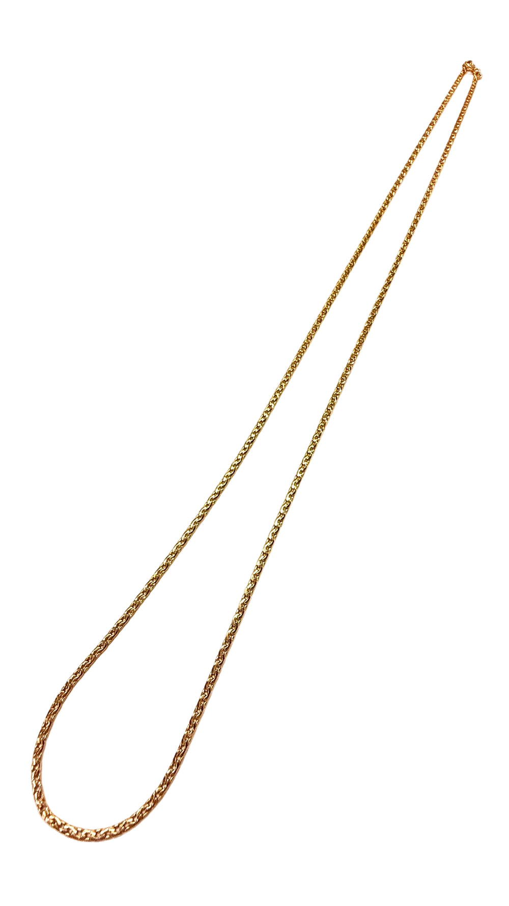 Collier chaîne en or jaune 18k 9.74 Grs