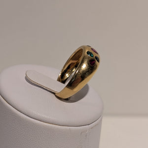 Bague en or jaune 18K - Taille 58 - 4.72 Grs