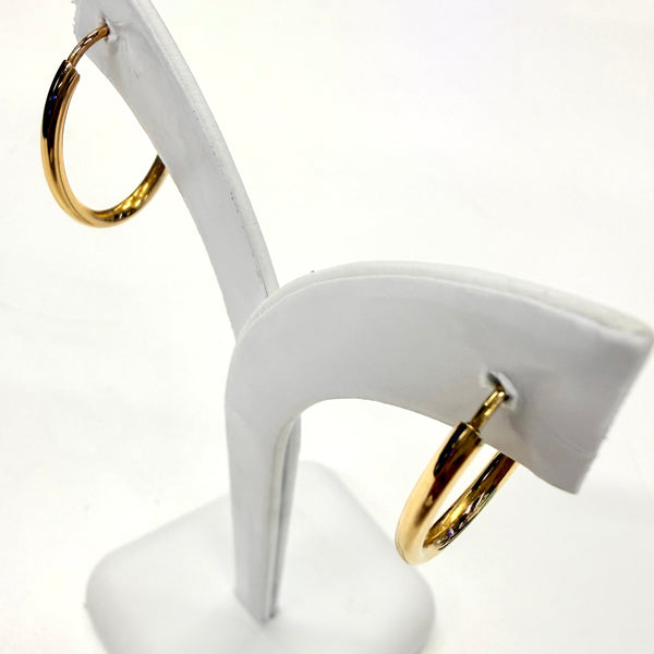 Boucles d'oreilles créoles en Or jaune 18K - 1.57G