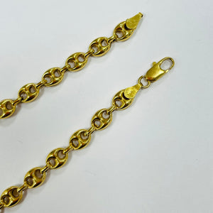 Chaîne en maille grain de café en Or jaune 18K - 18.15G