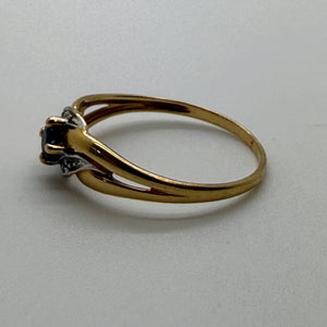 Solitaire en Or Jaune 18K Taille-53
