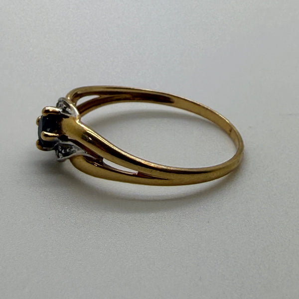 Solitaire en Or Jaune 18K Taille-53