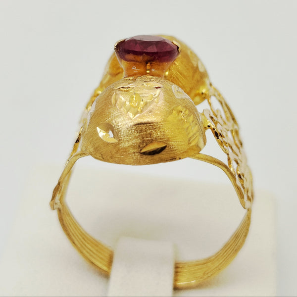 Bagues en Or jaune 21K- Taille 63 - 3.64G