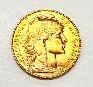 Pièce Or 20 Francs Coq Marianne – 20 Carats