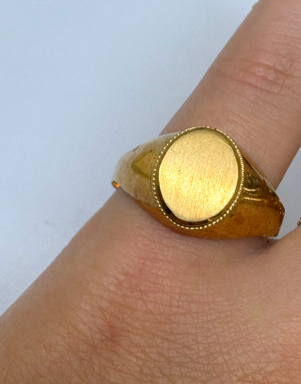 Bague en Or Jaune 18 K - Taille 64.5 - 2.22 G