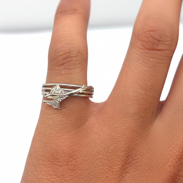 Bague en Or Blanc 18 K - 2.96 G