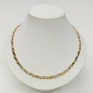 Collier Chaîne Or Jaune et Blanc 18K