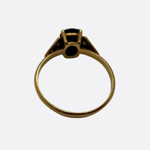 Solitaire en Or jaune 18K - Taille 52 - 1.97g
