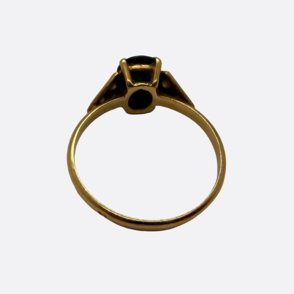 Solitaire en Or jaune 18K - Taille 52 - 1.97g