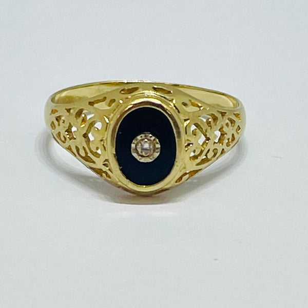 Chevalière en Or jaune 18K - Taille 51 - 2.07g