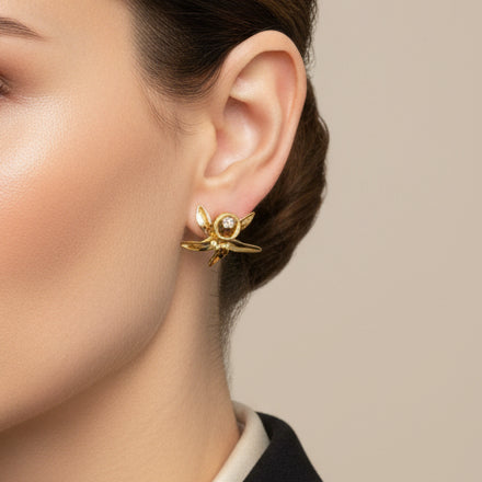 Boucles d'oreilles Or Jaune 18K - 3.63Grs