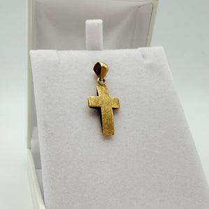 Pendentif Croix en Or Jaune 18K 1.97 Grs