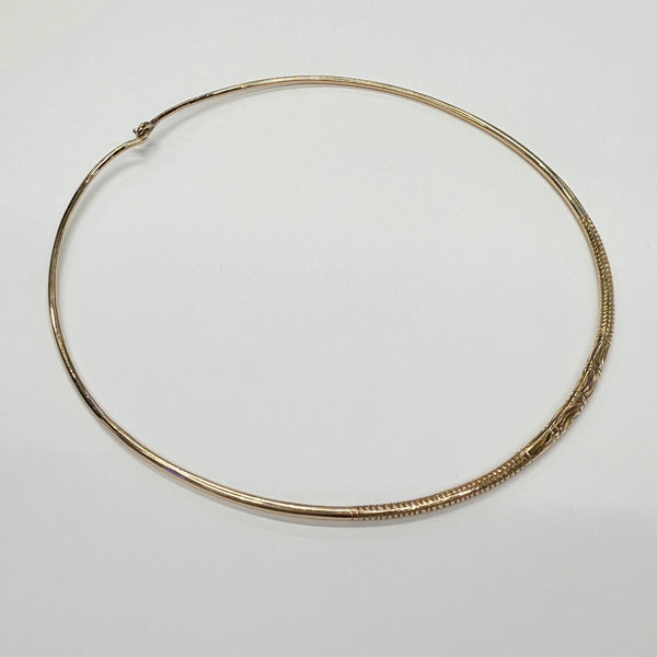 Collier jonc en or jaune 18k 25.83 Grs