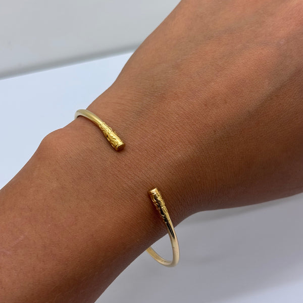 Bracelet Jonc Or Jaune 750/1000 18 Carats 14.03 Grs