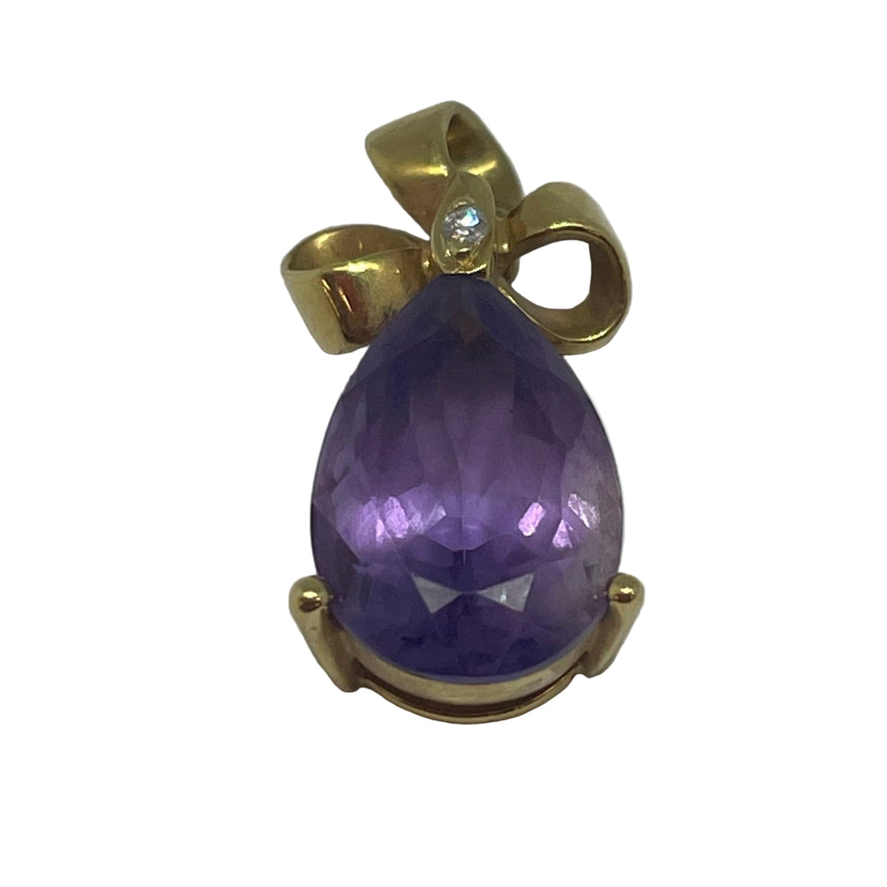 Pendentif Solitaire Or Jaune 18 Carats Poids-3.4 Grs