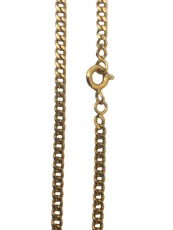 Collier Chaine Gourmette Or Jaune 18K avec Ferm