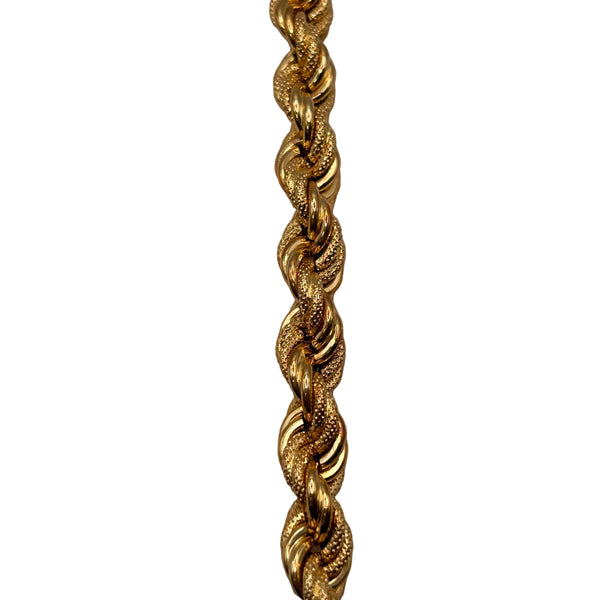 Bracelet maillon torsadé en Or jaune 18K - 16.32G