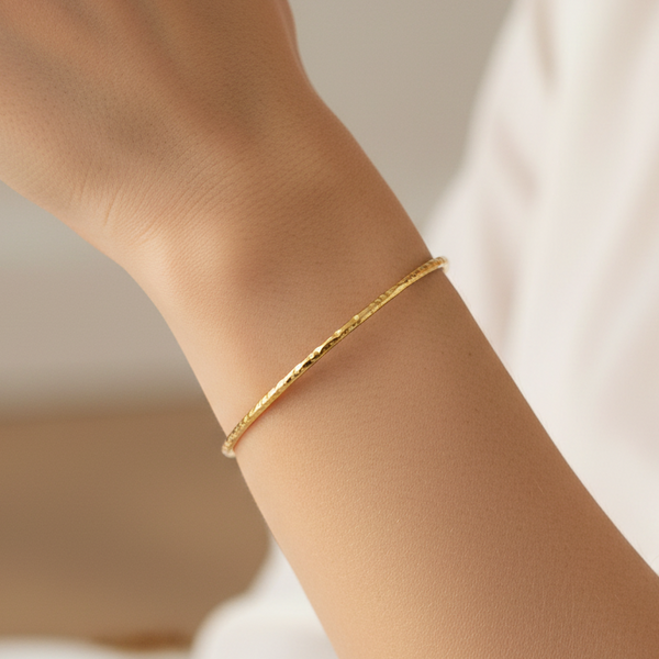 Bracelet Jonc Or Jaune 18K sans Pierres