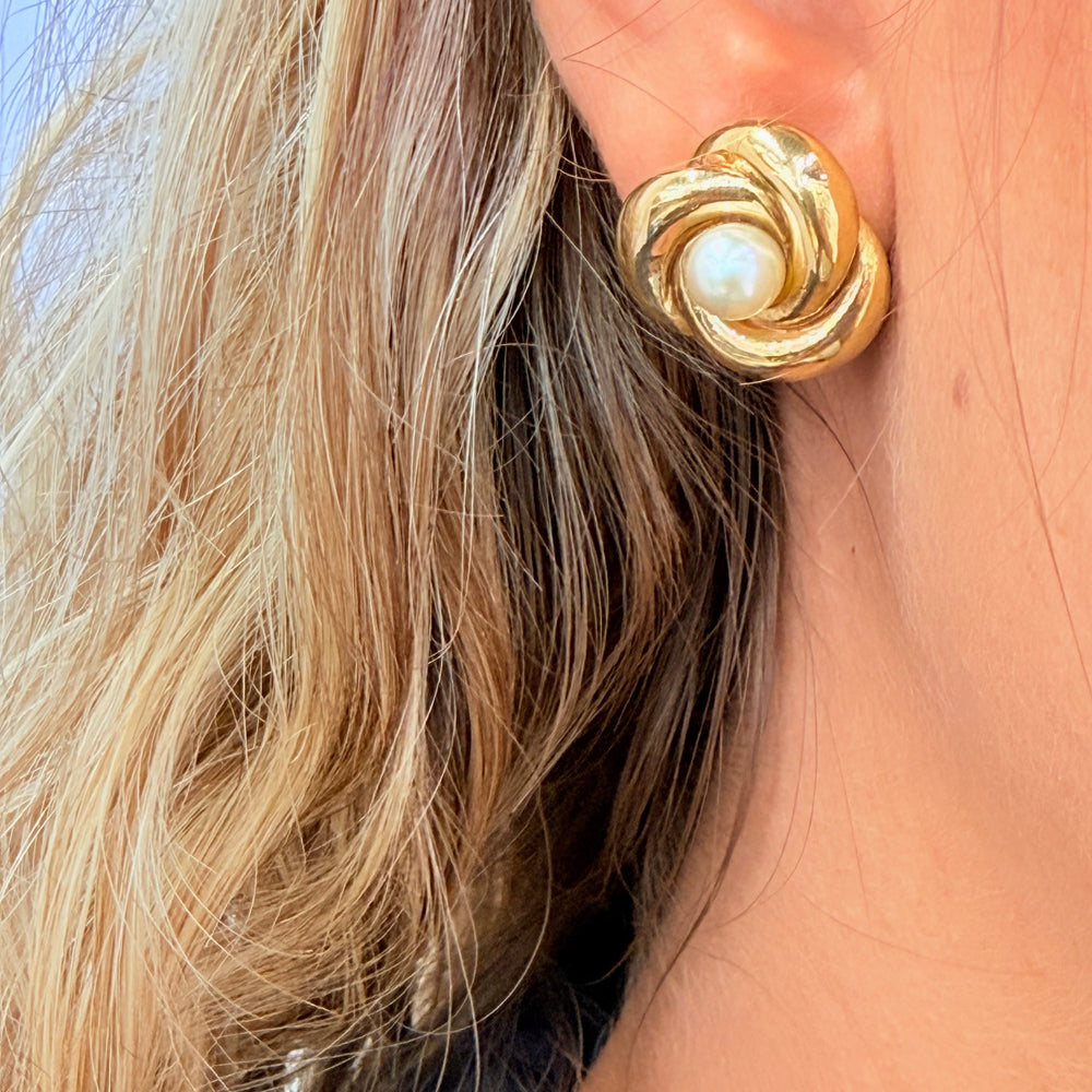 Boucles d'oreilles en  Or Jaune 18k - 4.49 grs