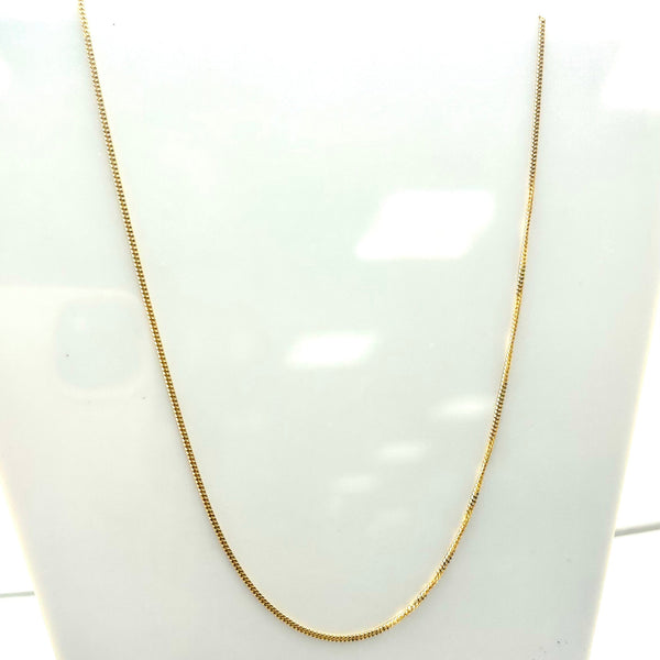 Collier Matinée Gourmette en Or Jaune 18K