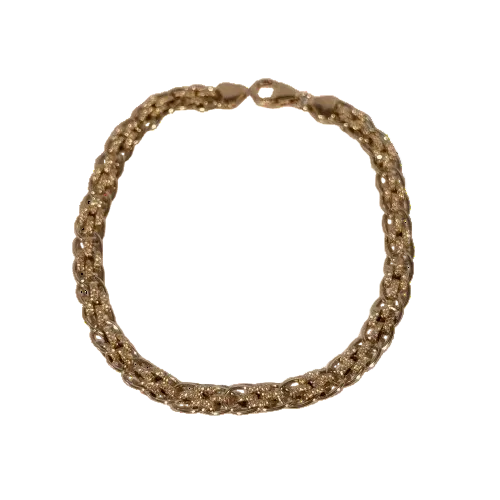 Bracelet Gourmette en Or Jaune 18K - 18cm - 6.41gr