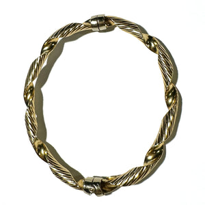 Bracelet Jonc Torsadé Or 18 K