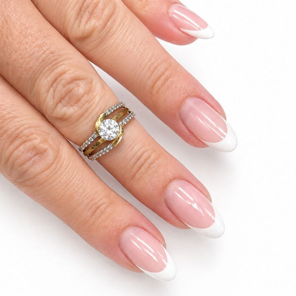 Bague en Or Jaune 18K - Taille 52 - 3.70G