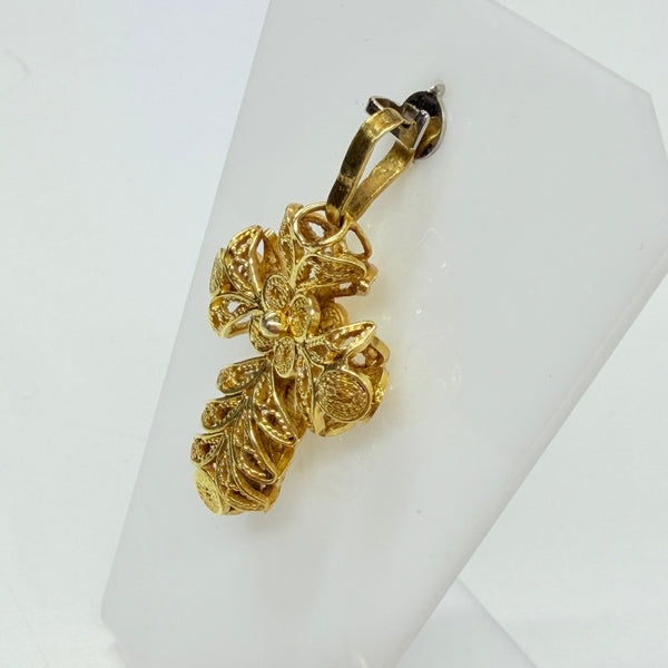 Pendentif Croix en Or jaune 18 K