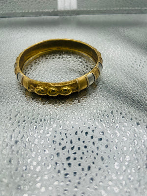Bracelet Jonc Or Jaune 18 Carats Maille Articulée