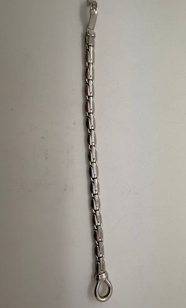 Bracelet Gourmette en Or Blanc 18K - 17.42g