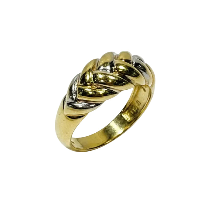 Superbe Bague Tressée 18 K - Taille 54 - 3.52 G