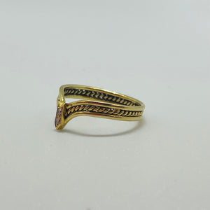 Bague en or jaune 18K Taille-50