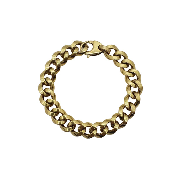 Bracelet Or Jaune Gourmette 18k - 14.07 G