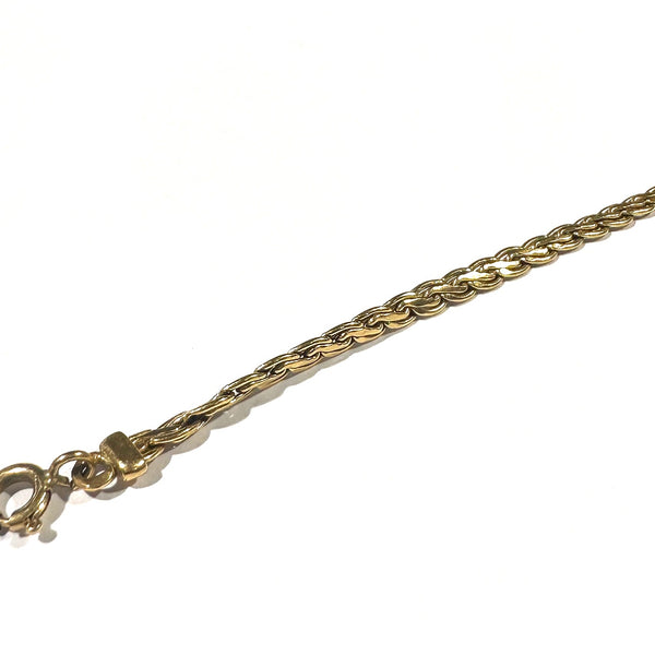 Bracelet Gourmette Tressé en Or Jaune 18k