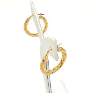 Boucles d'oreilles créoles en Or jaune 18K - 2.15G
