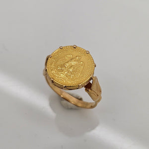 Chevalière en Or Jaune 18 K - Taille 49