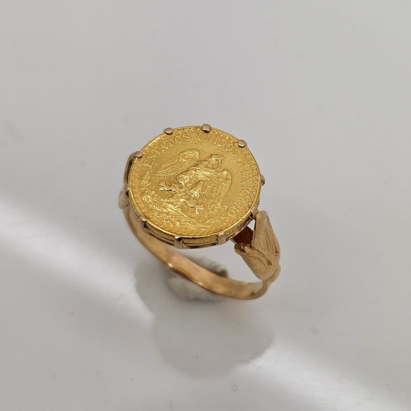 Chevalière en Or Jaune 18 K - Taille 49