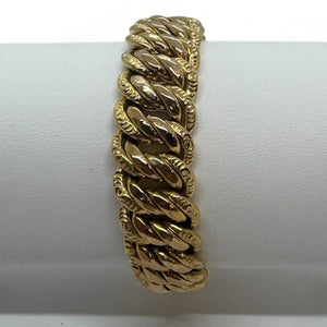 Bracelet Gourmette en Or Jaune 18K - 48.45 Grs