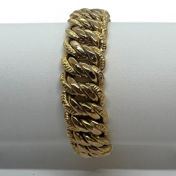Bracelet Gourmette en Or Jaune 18K - 48.45 Grs