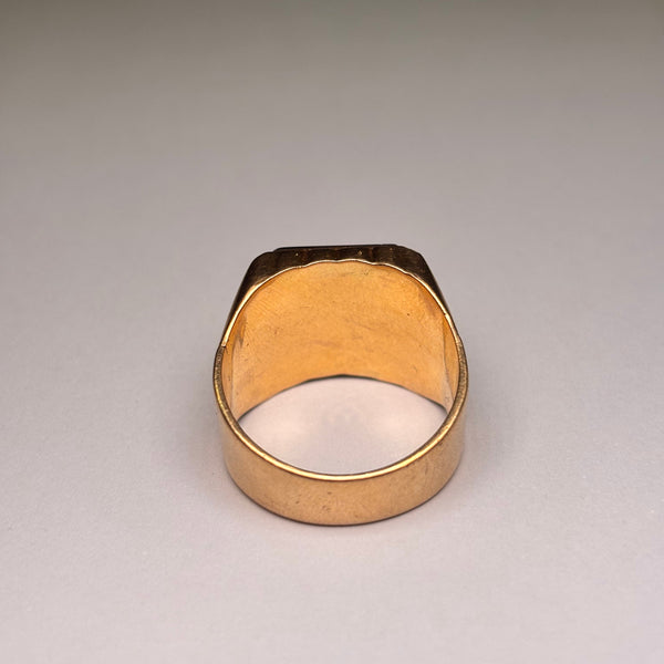 Chevalière en or jaune 18K Taille-61