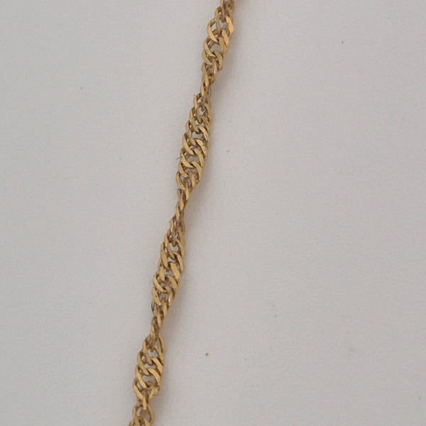 Collier Princesse en Or Jaune 21K - 2.33 Grs
