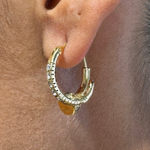Boucles d'oreilles créoles en or 18 carats