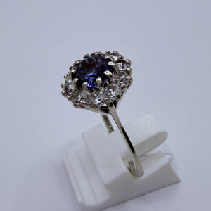 Bague Marguerite en Or Blanc 18K - Taille 54