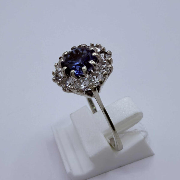 Bague Marguerite en Or Blanc 18K - Taille 54