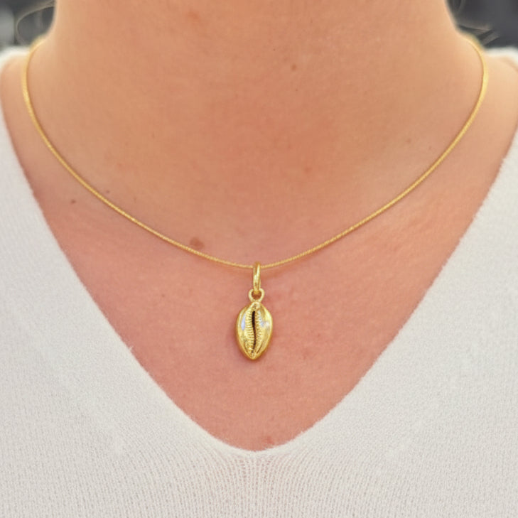 Pendentif Coquillage en Or Jaune 18 K