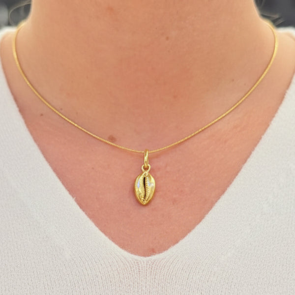 Pendentif Coquillage en Or Jaune 18 K
